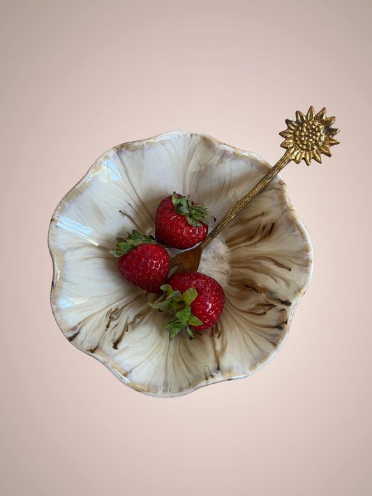 Curly bowl - Beige