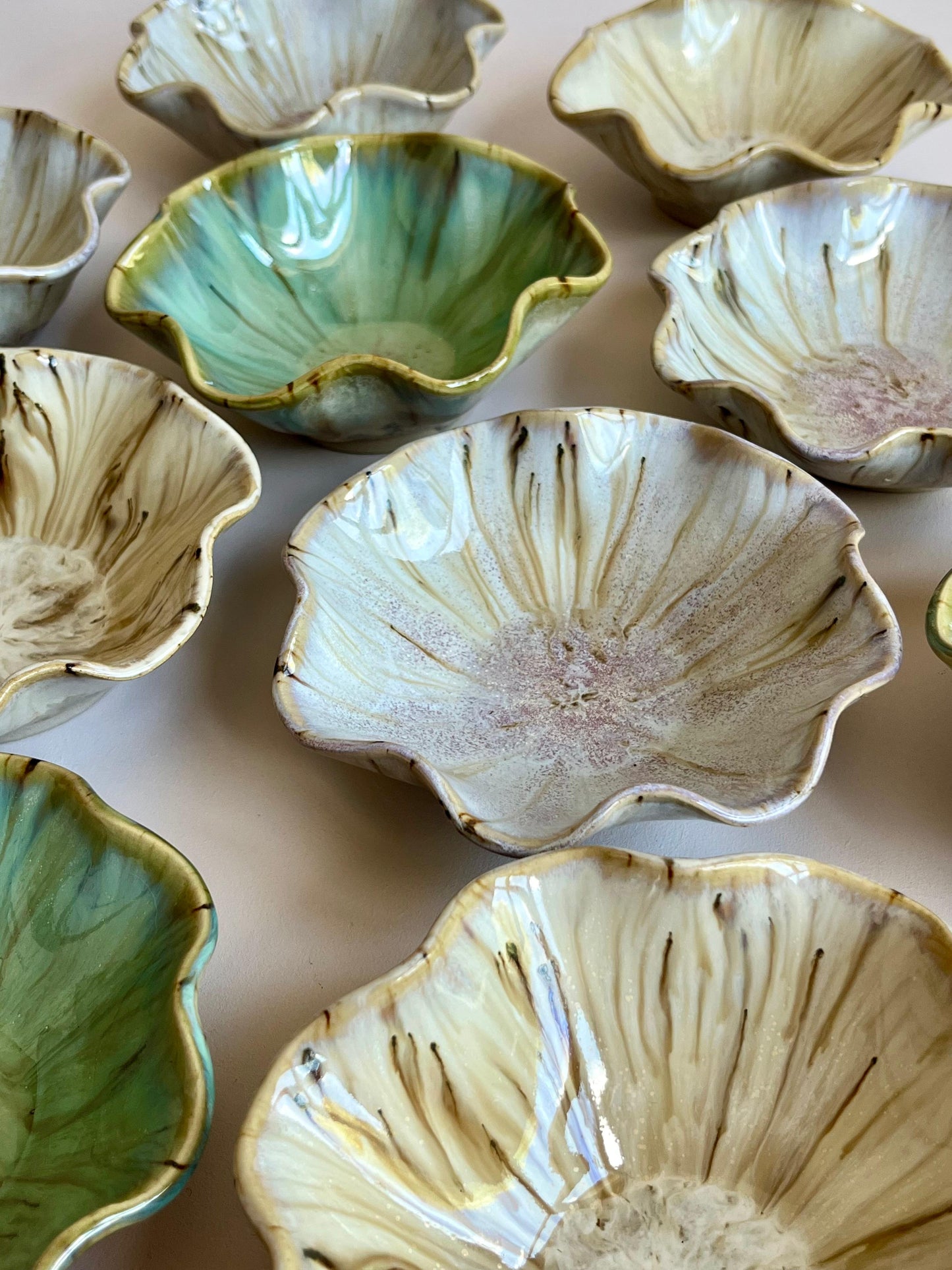Curly bowl - Beige